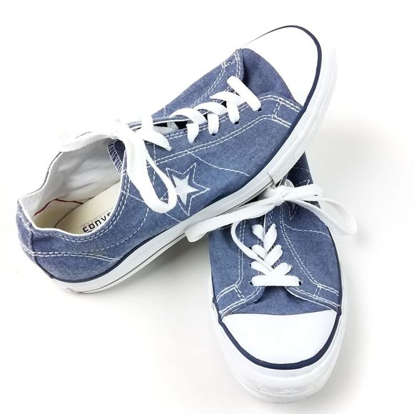 one star blue converse